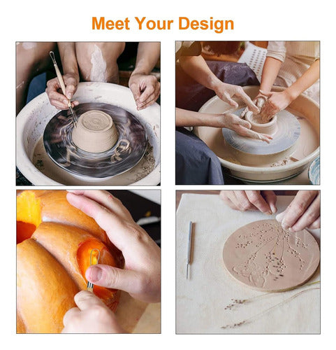 Beginner Ceramist Clay Modeling Tools Set Hobby Estecas 6