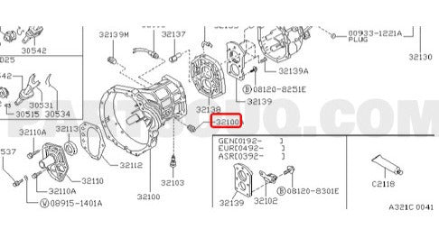 Oil Fill Plug Gearbox Nissan D22 4x2 TD27 1