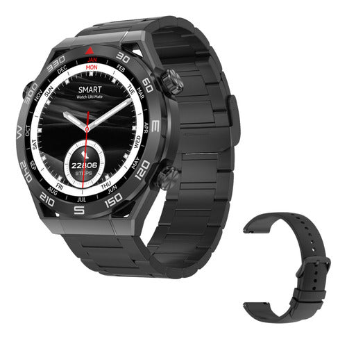 Smartwatch DT Ultra Mate Men's Elegant Black GPS NFC Watch 0