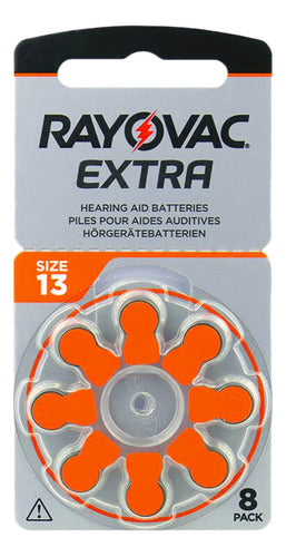 Pilas Audifono 13 Rayovac Extra Pr48 Blister X 8 Unidades 0