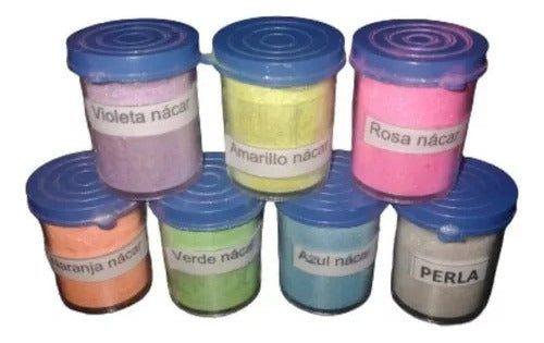 Colorantes En Polvo Nácar X7 Unidades Especial Para Resina 0