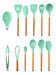 Vonne 13-Piece Silicone Kitchen Utensil Set with Wooden Handle 0