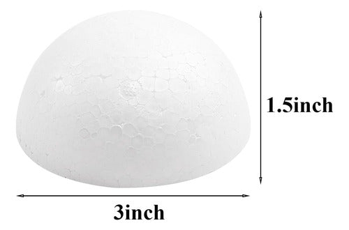 Crafjie White Foam Balls 7.62 cm for Christmas Decoration 1