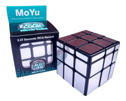 Moyu Rubik Cubo Mirror 3x3 Plateado 57mm Ingenio Juguete 019 0