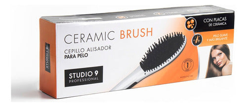 Studio 9 Professional Cepillo Alisador Anti Frizz 3