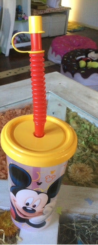 Plastic Cup with Straw and Lid, Minnie, Mickey, Paw, Peppa 6