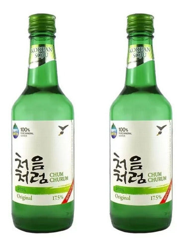 02 Bebida Alcoólica Coreana Soju Original Chum Churum Lotte 0