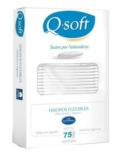 Hisopos Flexibles Q - Soft 100% Algodón X 75u (bulto X 24) 1