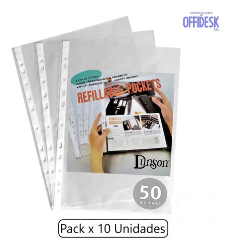 Dunson Folios Oficio 50 Mic Premium Combo 10 Packs X10 Unid 1