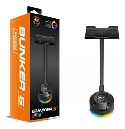 Soporte Para Auriculares Gamer Cougar Bunker S Rgb Diginet 0