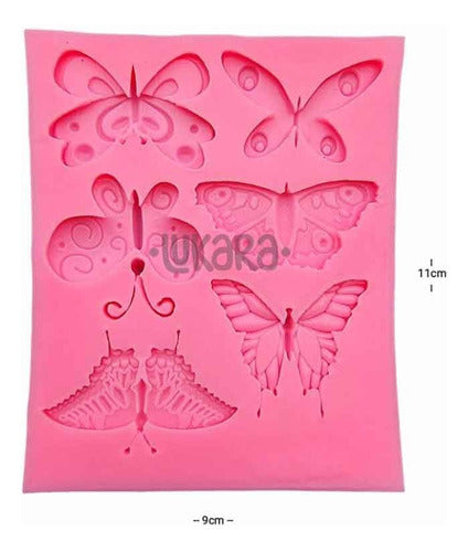 China Molde Silicona Mariposas Fondant Resina Porcelana 0