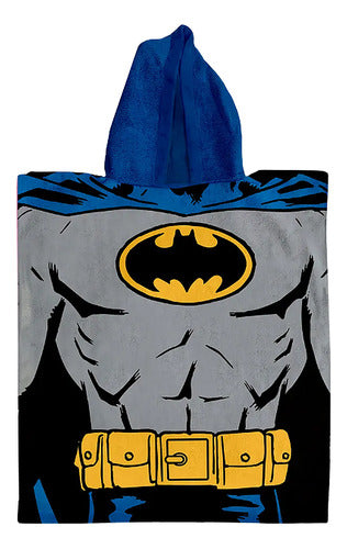 Poncho De Toalla Infantil Piñata Batman Con Capucha 50x120cm 0