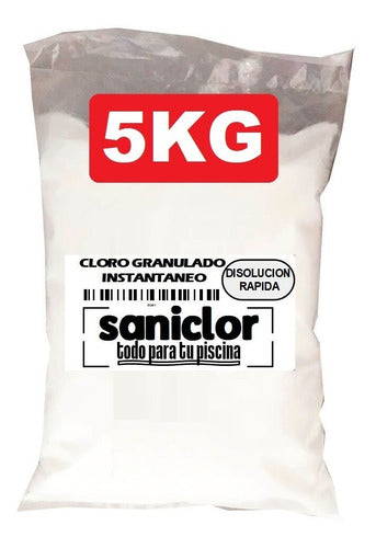 Instant Dissolving Rapid Granular Chlorine 5kg Saniclor Pools 0
