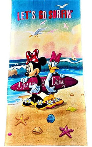 Minnie Mouse Toalla De Playa Disney Girls/Ponch Con Capucha 0