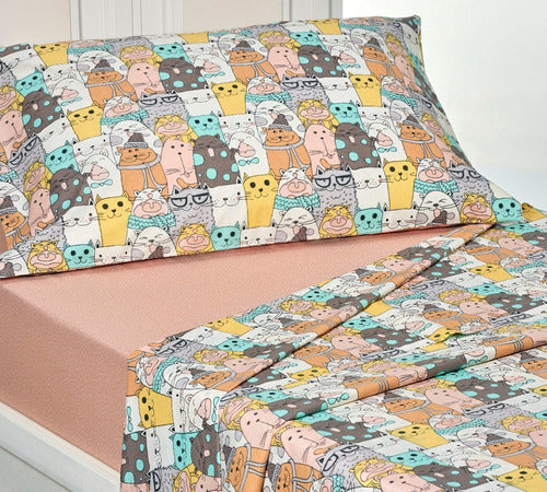 Children's Bed Sheets 1.5 Twin Danubio Percal 29
