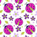 Mellanni Toddler 2 Sábanas Ajustables Ladybugs And Lilac - T 0