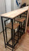 JN Industrial Style Wood and Iron Breakfast Bar Table 2