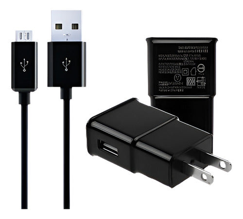 Cable Usb + Cargador De Corriente De Pared Para Amazon Kindl 0