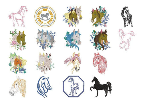 Mundo Catixci 118 Horse Embroidery Designs 0