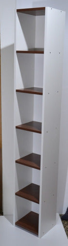 Promotional 6-Shelf Melamine Bookshelf 183x30x25cm Furniture 7