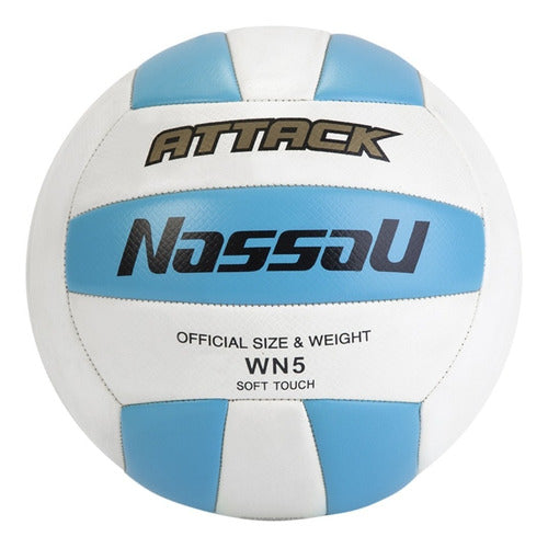 Nassau Attack Volleyball Ball - 5 Soft Touch Professional 18