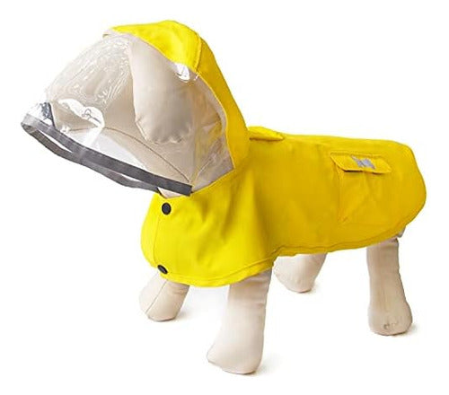 Capa De Chuva Impermeável Para Cães Com Capuz Poncho, Jaquet 0