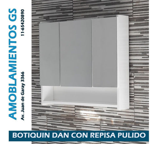 Amoblamientos GS Bathroom Medicine Cabinet Dan with Shelf 1