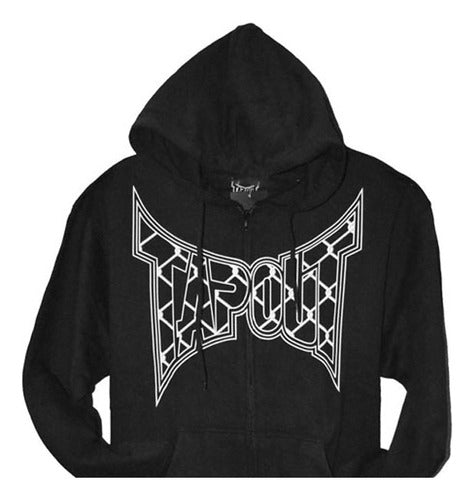 TapouT Caged Zipup Hoodie Black - Size XXL 0