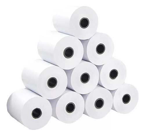 Pack of 10 Thermal Rolls 57x20 for SUBE Posnet 0