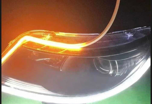 Luz Industrial 2 LED DRL Strips 60cm White Amber Sequential Turn Signal 1