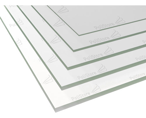 Transparent 4mm Compact Polycarbonate Sheet - 61cm x 122cm 0