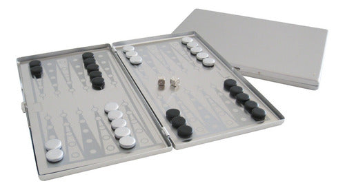 Aluminum Magnetic Backgammon - Father's Day Corporate Gift 0
