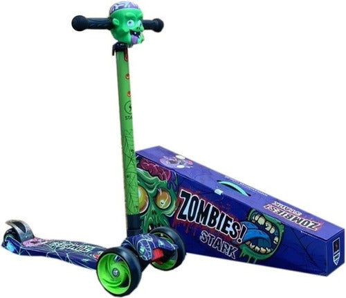 Stark Zombies 3-Wheel Light Scooter - Foldable Aluminum 0