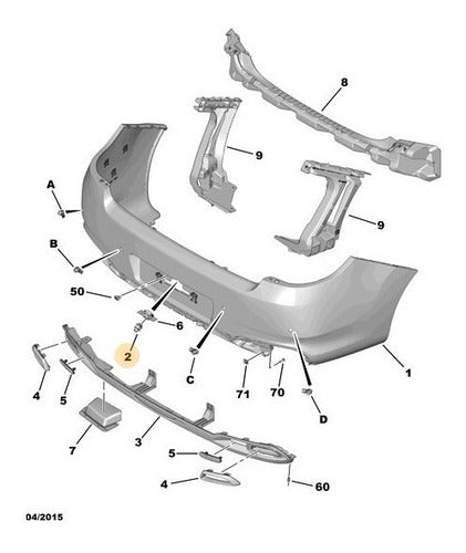 Citroën Original Reverse Camera For C4 Spacetourer 2