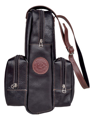 Customized ÑANDERU CUERO Mate Bag with Stanley Termo Holder in Genuine Cow Leather 12