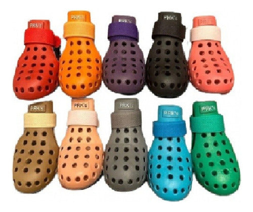 PERREKES Botitas Crock Para Perros X 4 Unidades Talle M 0