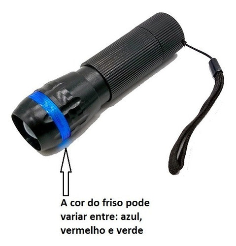 Kit Selva Faca Militar + Lanterna Led Pólice De Mão E Facão 5