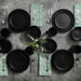 Gibson Home Zuma - Ceramic Dinnerware Set 16pcs Black Matte Plate Bowl Mug 3