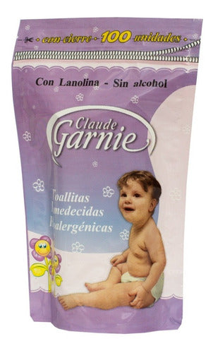 Toallitas Húmedas Claude Garnie (100 Unidades) Pack X6 Unid. 1