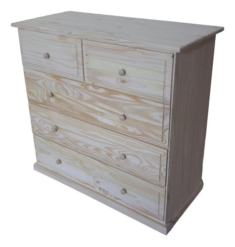 ArgenPino Pine 1.05 Drawer Chest with Metal Slides 0