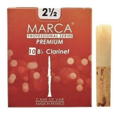 Marca PR225 Bb Clarinet Reeds Premium No. 2.5 - Pack of 10 Units 0