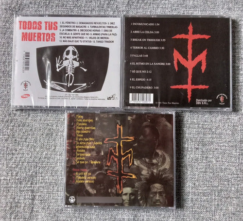 Lote Cd Todos Tus Muertos  Aborigen, Hiroshima Y Ttm Nuevos 1