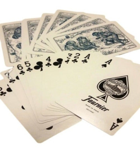 2 Barajas Fournier 40 Poker Cartas Naipes / Alberico Magic 1