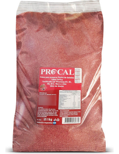 Gelatina Cereza Fortificada Procal Sin Tacc 1 Kg Pack X2 1