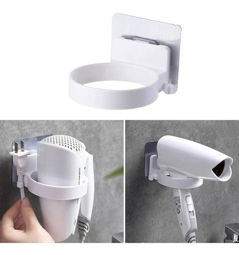 KASUMA Adhesive Wall Organizer for Hair Dryer 4