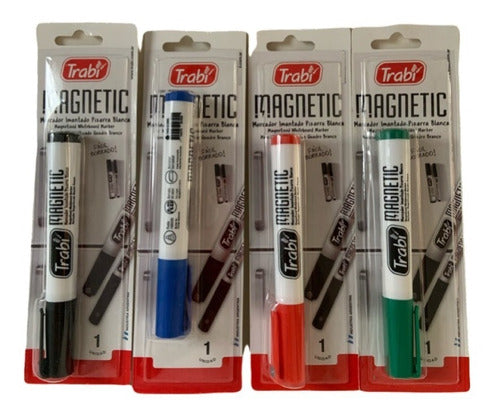 Trabi Magnetic Whiteboard Marker Set of 4 0