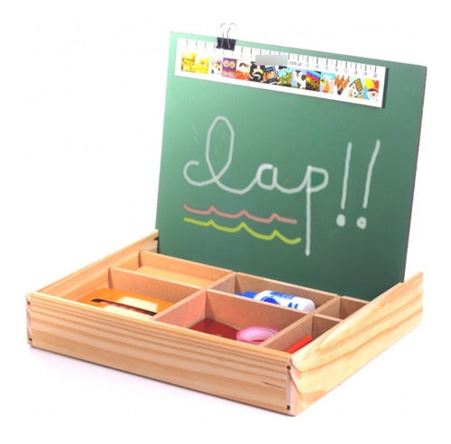 Clap Didactic Art Wooden Box with Painting and Drawing Materials 1