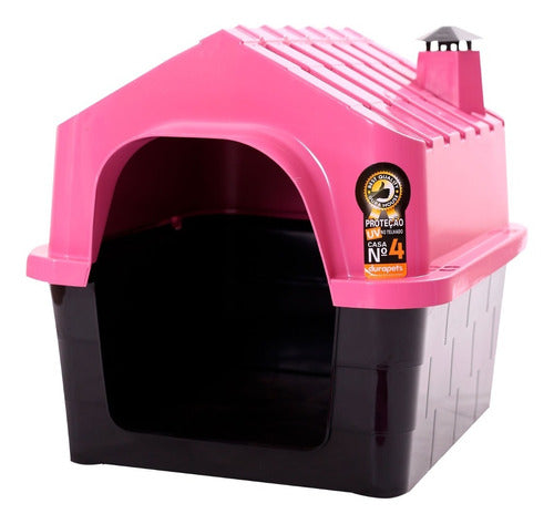 Durapet's Cucha Perro Mediano Casa N°4 Térmica + (Comedero De Regalo) 0