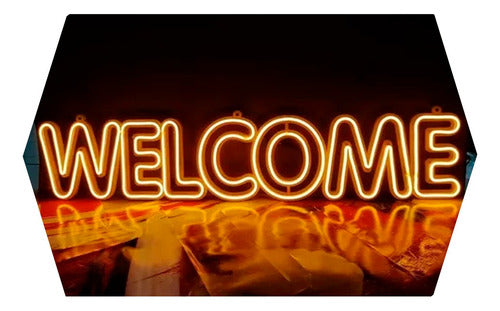 Safari Publicidad Welcome LED Neon Light Sign 0