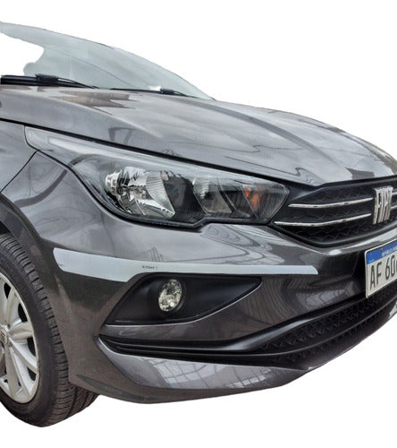 FIAT CRONOS Front Bumper Reflective Protection x2 2019 2